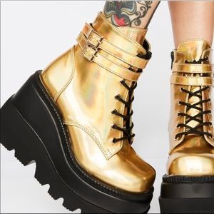ISO these gold boots! Before May 2022 please help!